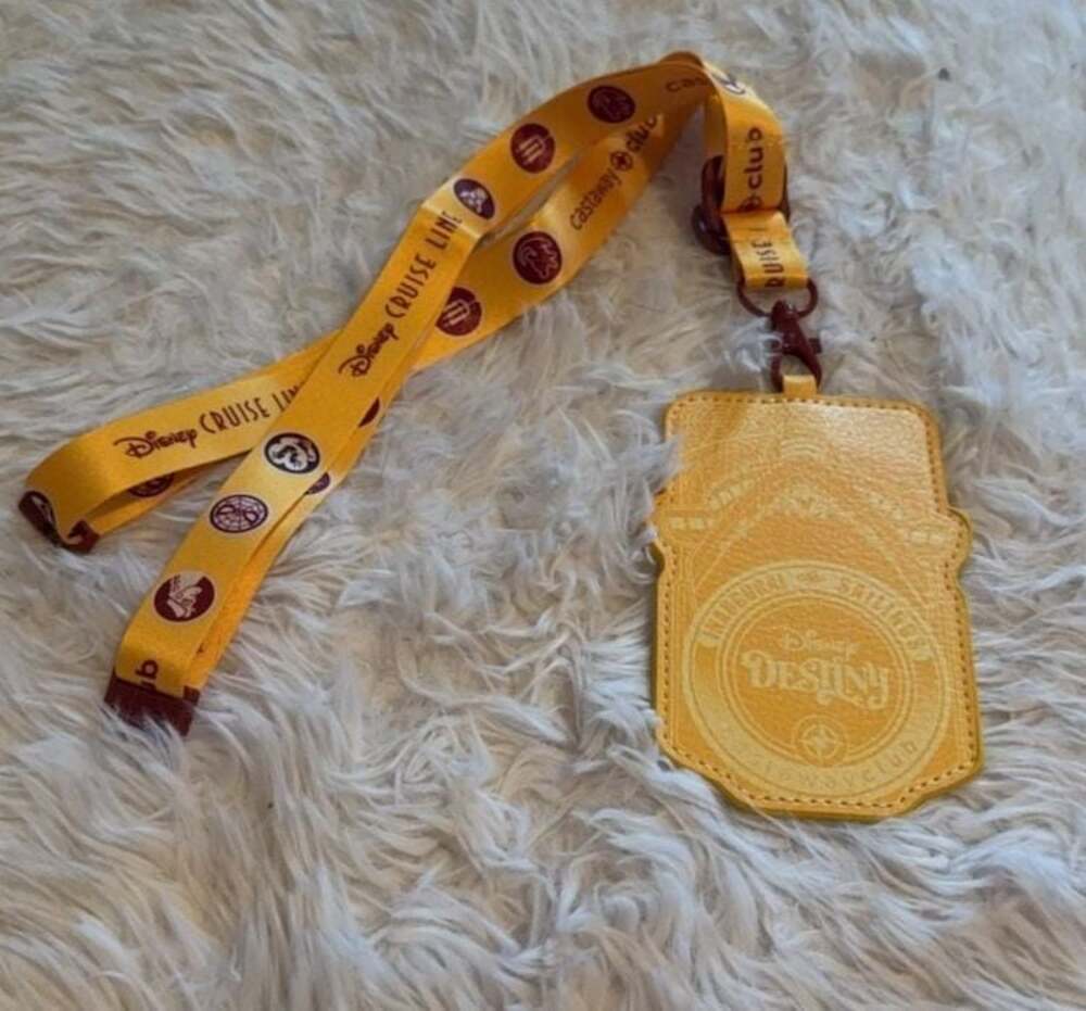 Disney Cruise Line Disney Destiny Inaugural Sailings Castaway Club Lanyard and I
